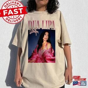 Dua Lipa Shirt Graphic Tour  Future Nostalgia Rapper   Unisex T-Shirt